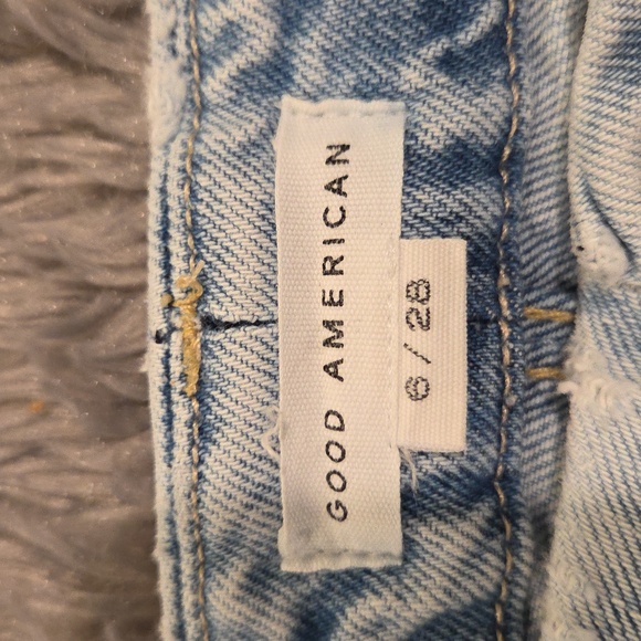 Good American Sky Blue Wide Leg Jeans - Picture 2 of 11